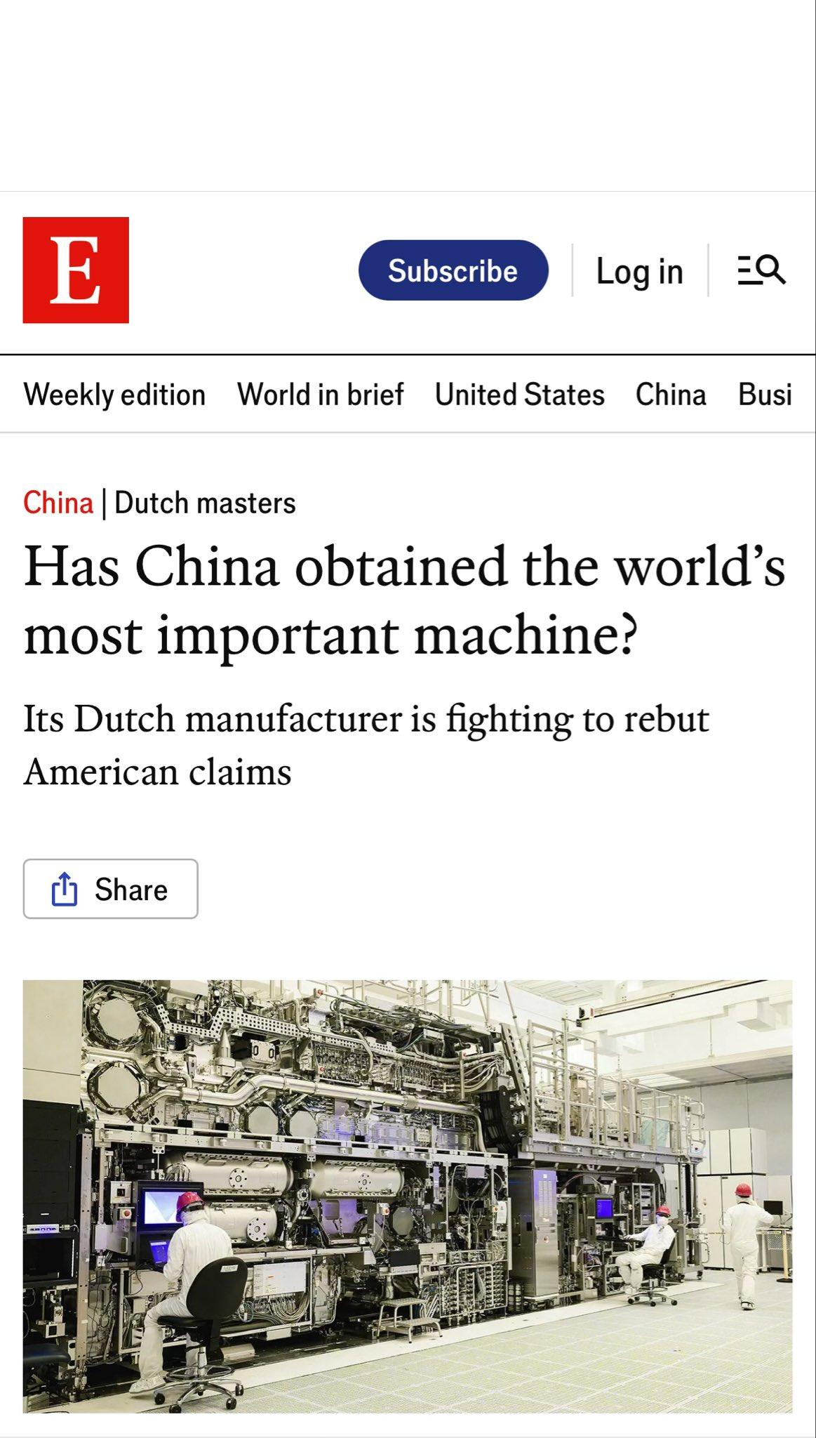 中国是否已获得全球最重要的机器？ASML EUV光刻机对华出口现状调查

在全球