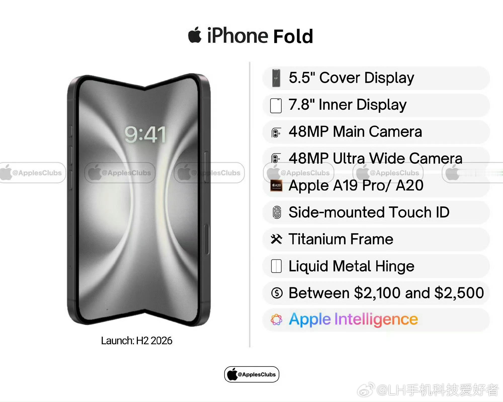 折叠屏iPhone定价或超15000元参考现在iPhone 16 Pro Max