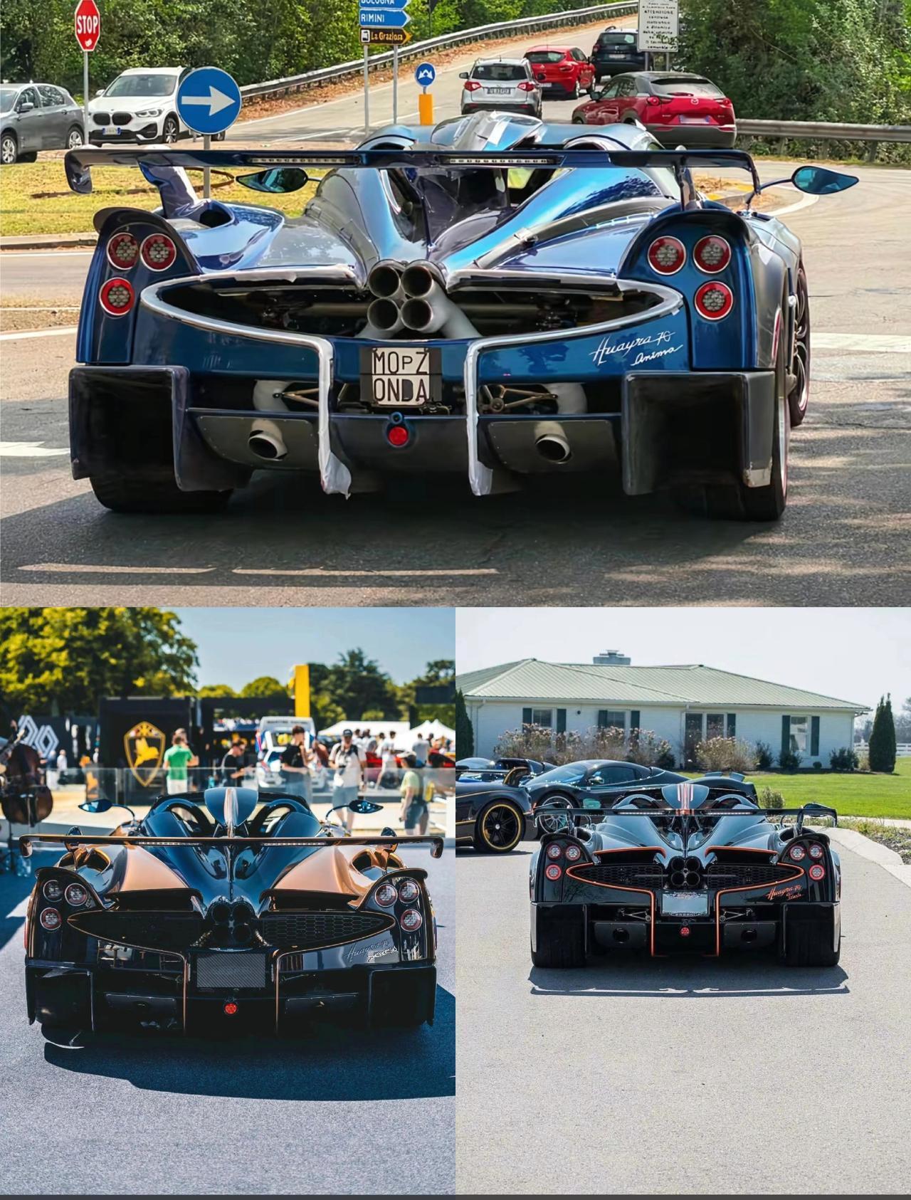 三台定制版帕加尼Pagani Huayra 70 Roadster太帅了😍😍