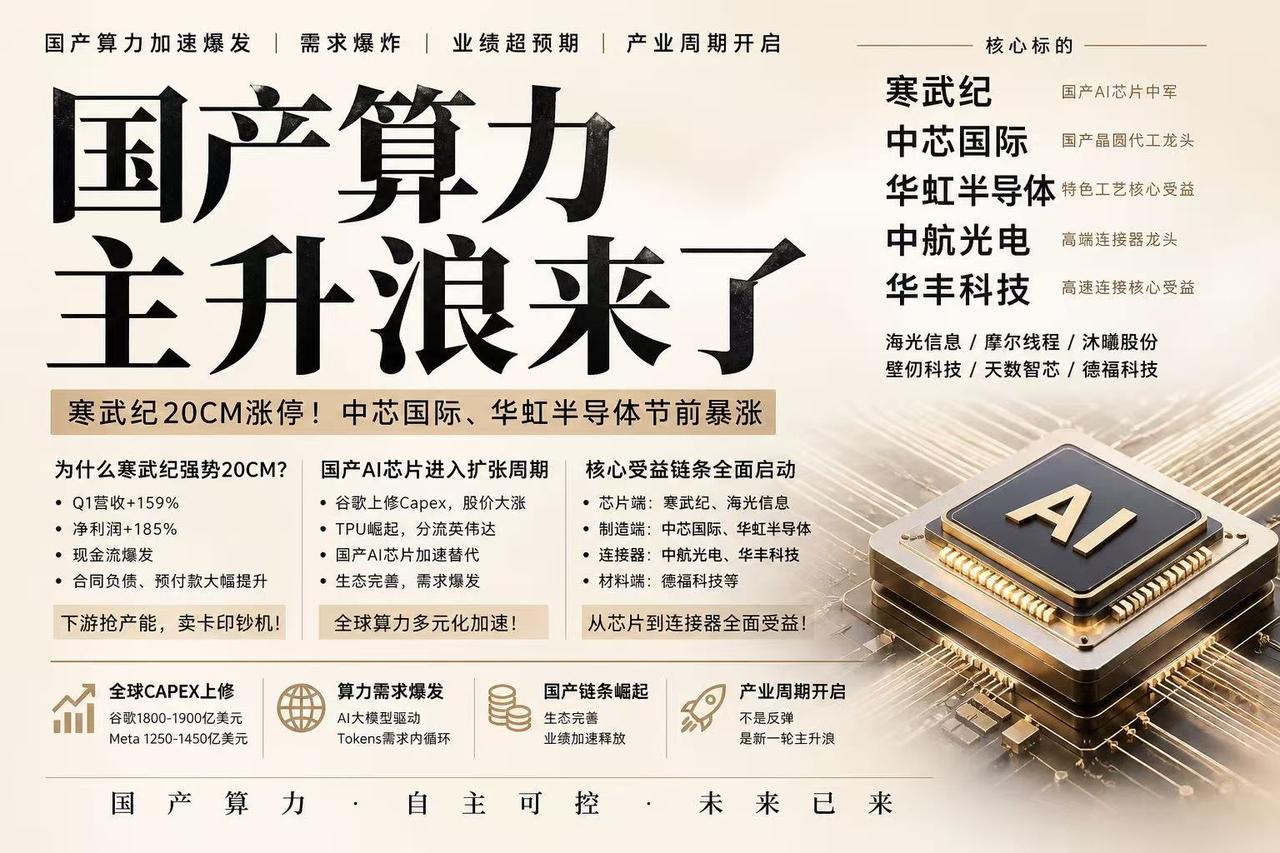 国产算力加速爆发 需求爆炸