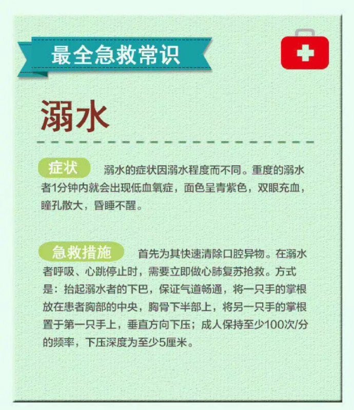 一份最全的急救常识，以后日常生活中随时都能用上。 ​ ​​​