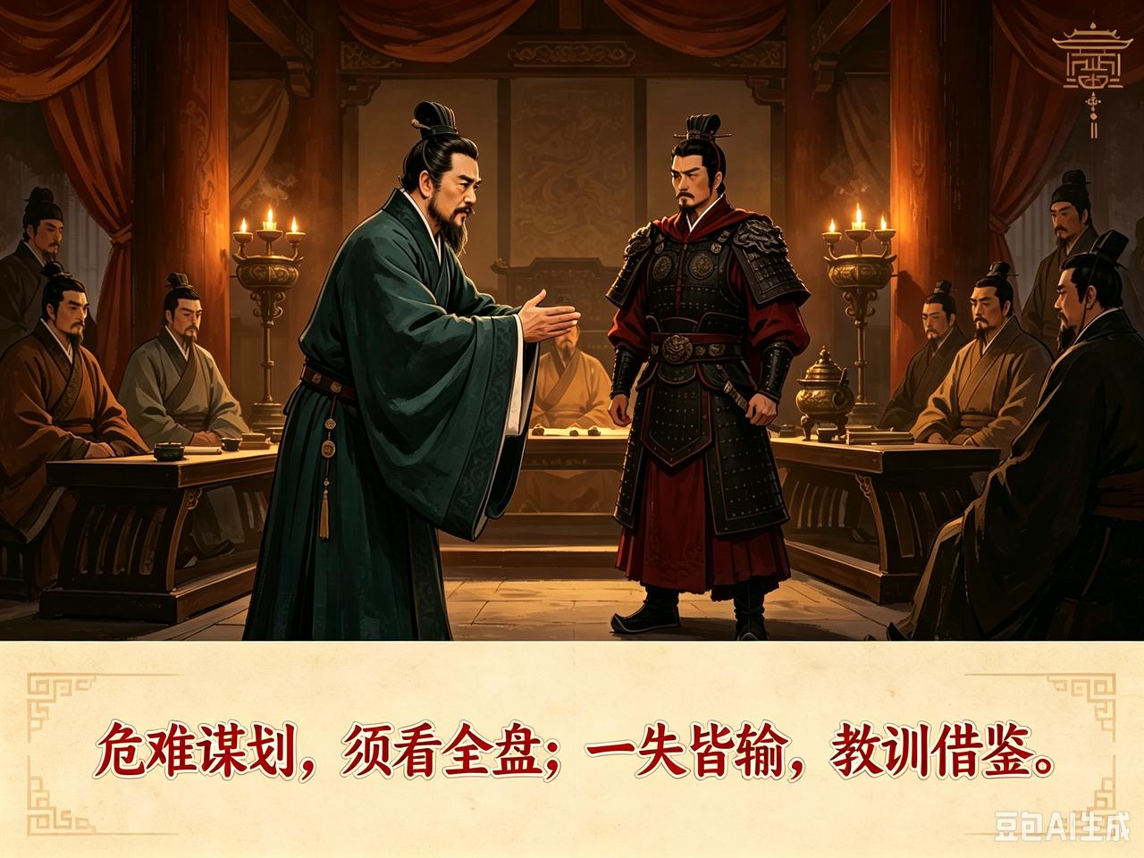 小故事
 
远 见
 
东汉末年，
宦官掌权，
祸国殃民，
朝政凋残。
 
大将