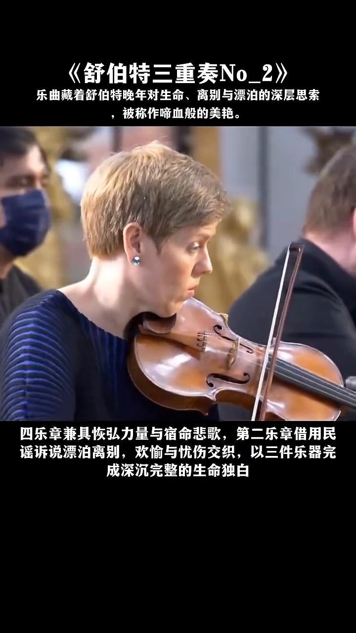 《舒伯特三重奏No_2》。
乐曲藏着舒伯特晚年对生命、离别与漂泊的深层思索，被称