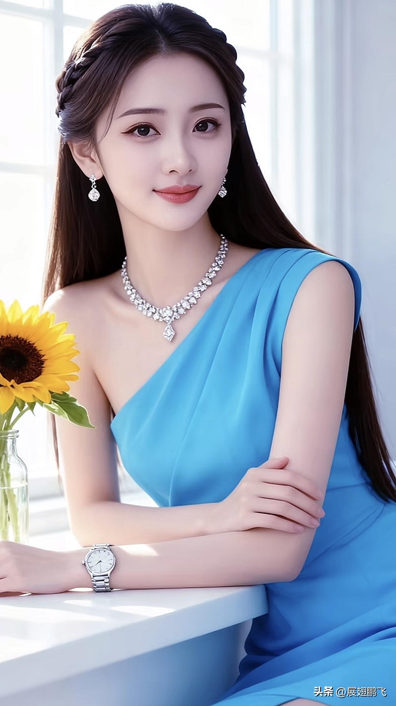 碧玉簪花映，蓝裙美人倚。淡雅蓝裙照 绿裙美人 紫裙倚坐 绿裙美人 紫裙倚坐 紫玉