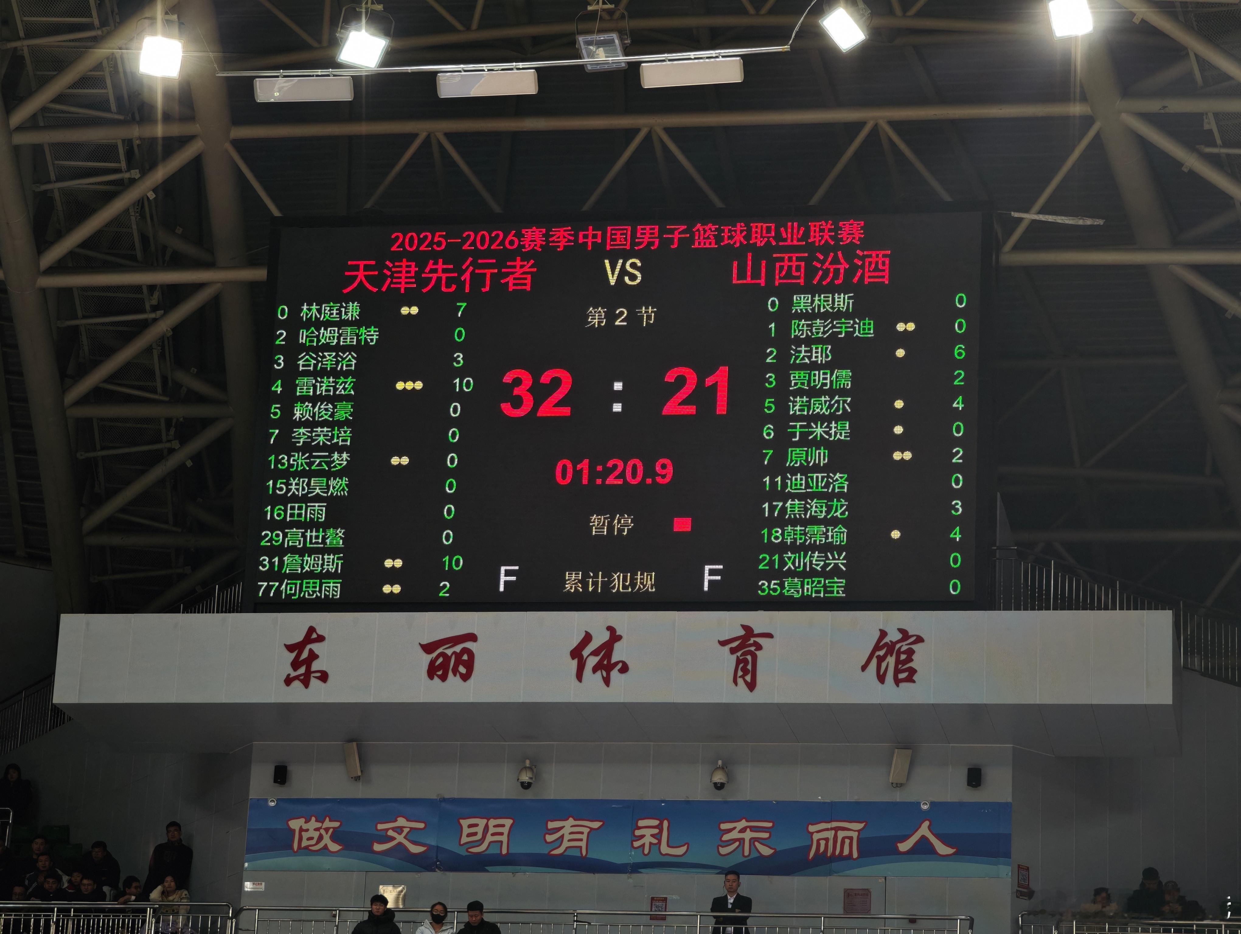 天津男篮vs山西男篮 山西队第一节攻防两端不在线。天津队的首发都受到了犯规困扰 