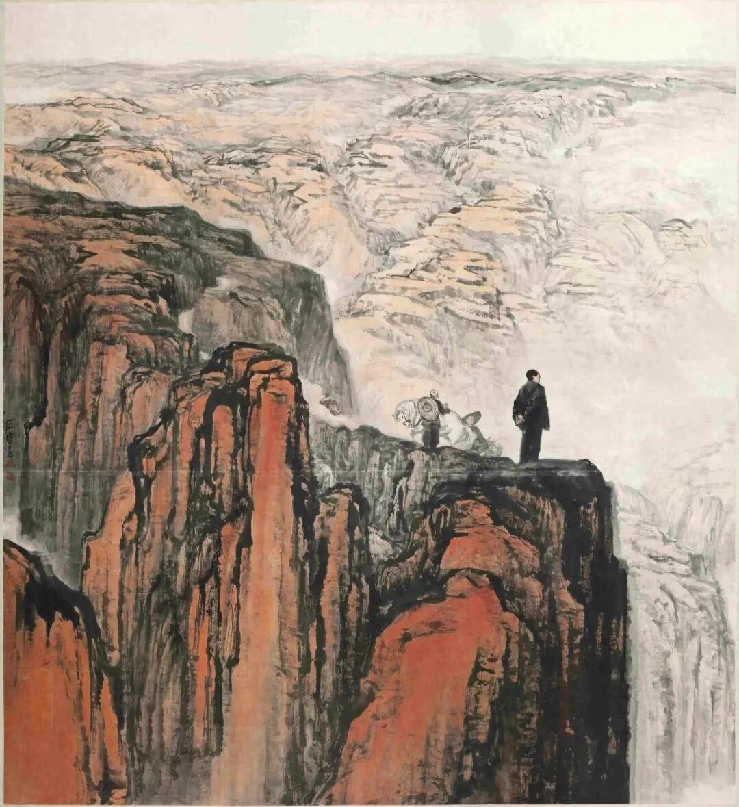 “画坛怪杰”石鲁，如果没有题材限制，会有多大的成就？他的代表《转战陕北》曾因构图