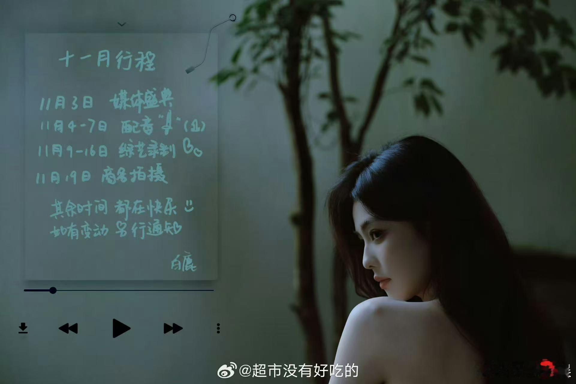 白鹿十一月行程已送达白鹿十一月其余时间都在快乐白鹿十一月其余时间都在快乐，好好，