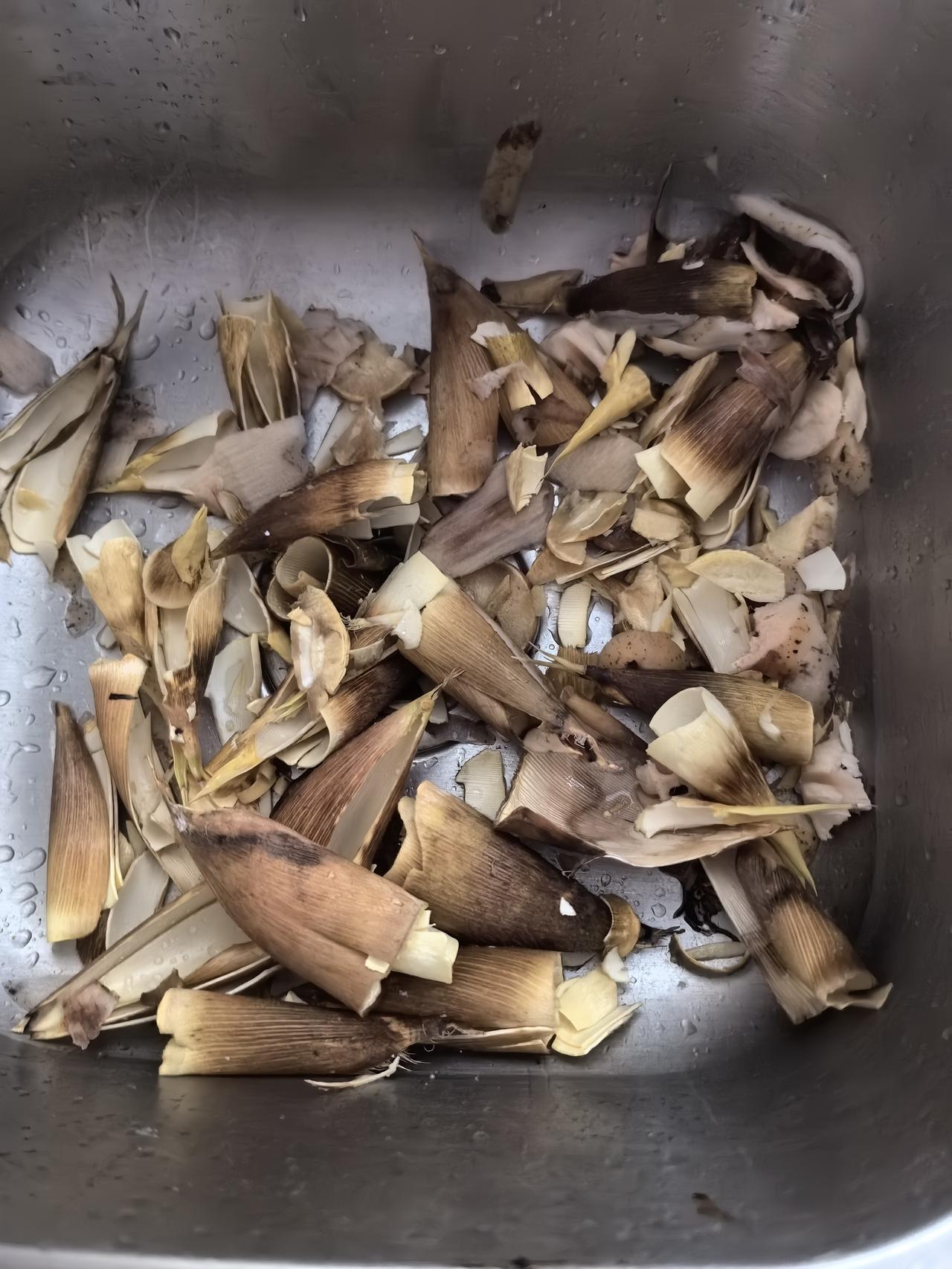 穷人不建议吃竹笋，平时也不爱买竹笋吃，昨天心血来潮，买了三根，价格不贵，六块多钱