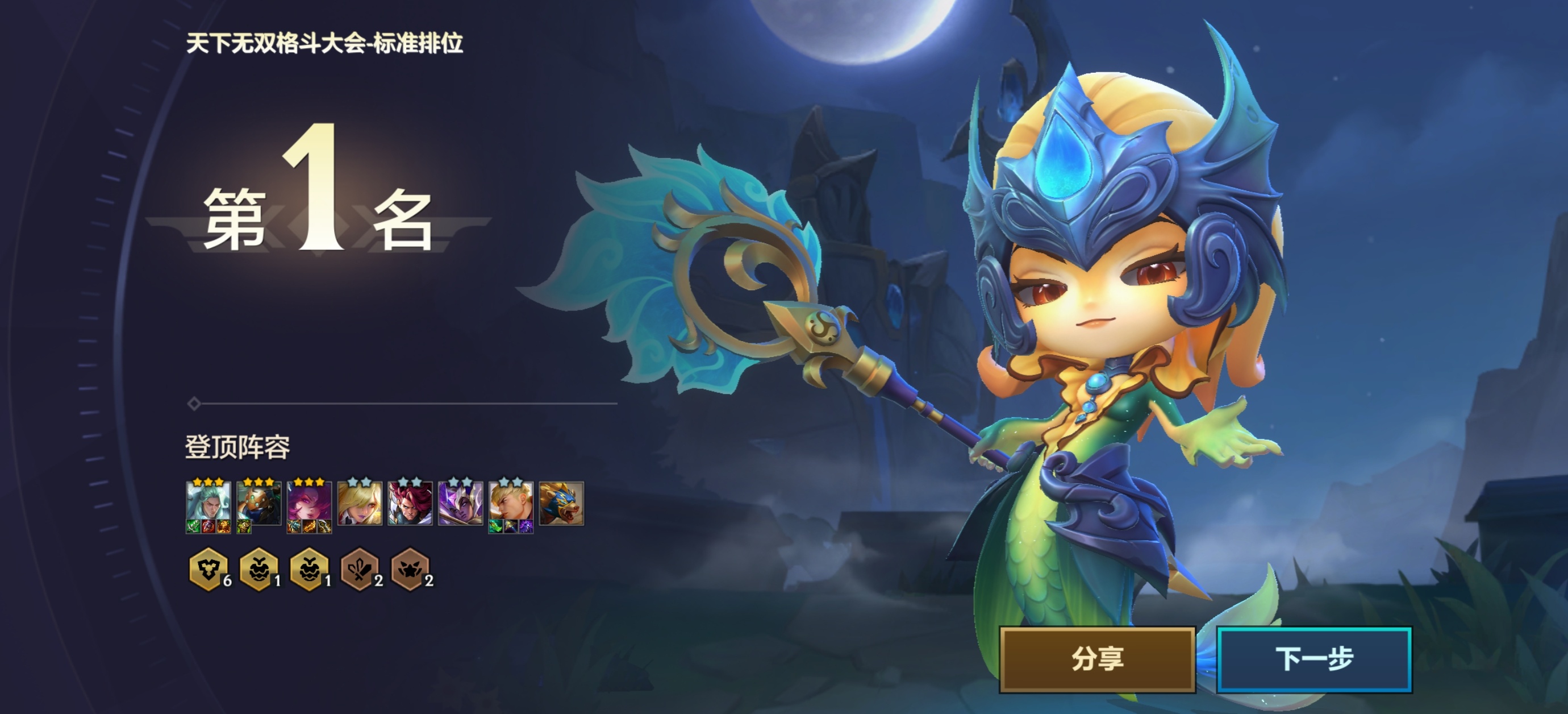 【护卫霞】也能吃吃分…霞核心装备：羊刀+海妖！凑齐4护卫2刀锋羁绊，6级开D！霞