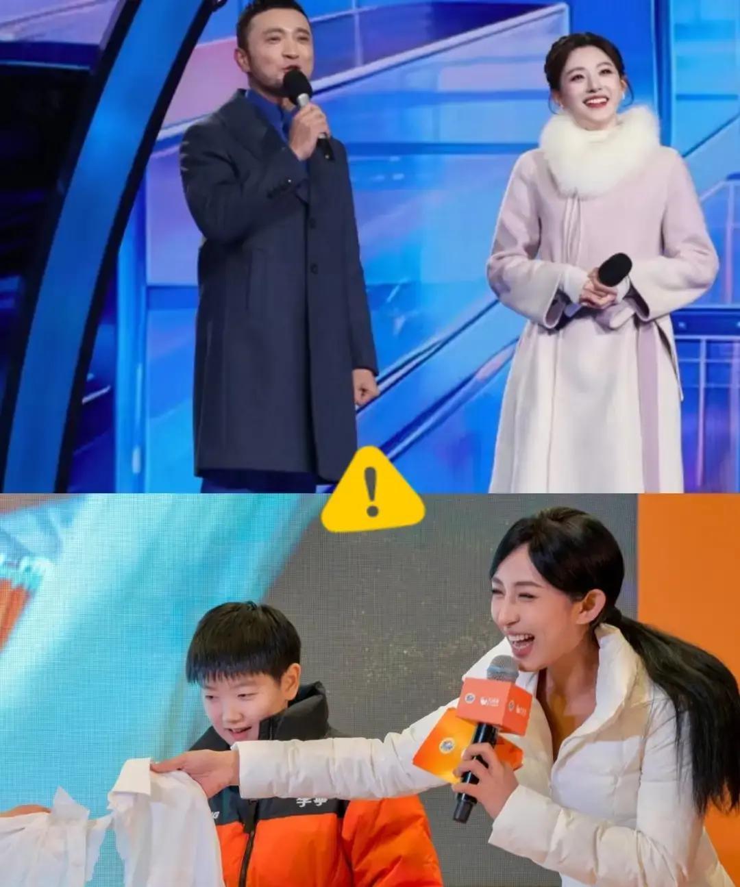 零下8度穿礼服，她差点晕倒
 
北京卫视彩排现场，女主持裹着羽绒服播报，观众反而
