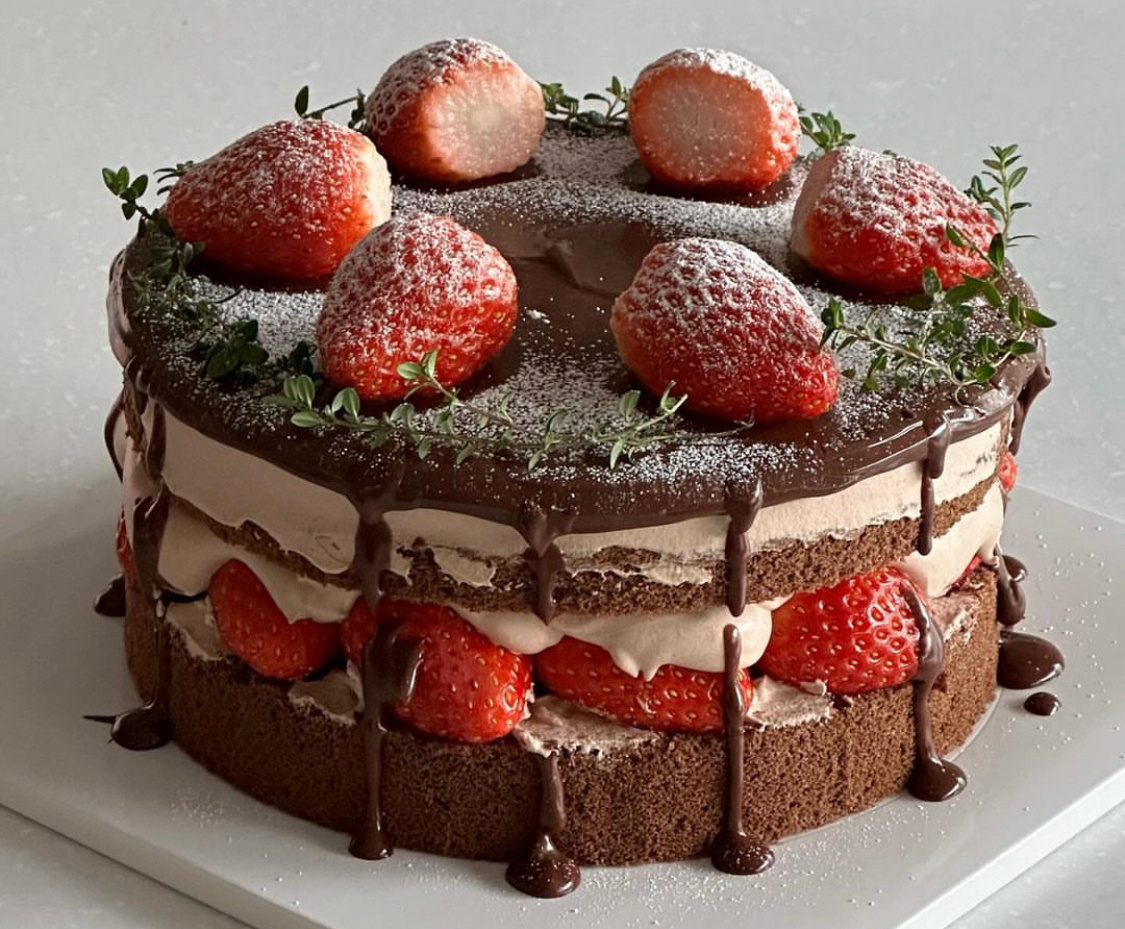 冬天好想吃草莓🍓蛋糕呀🍰酸酸甜甜的草莓🍓甜甜的奶油🍰松软的面包体🥯太美