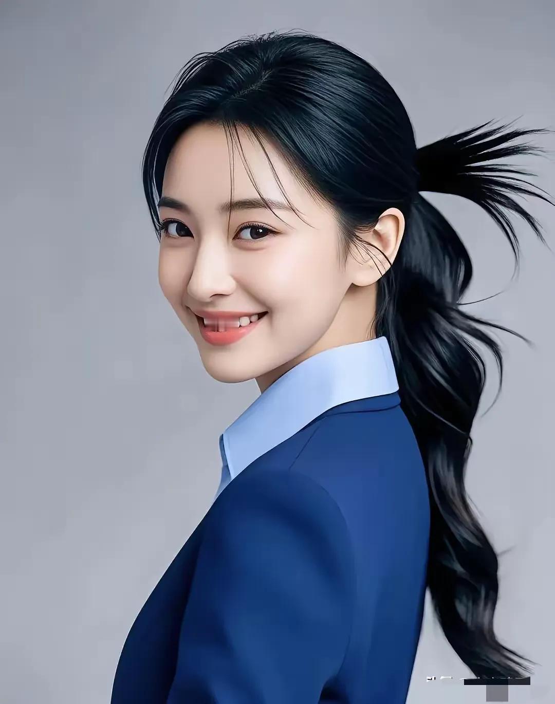 💕💕西装革履，干练飒爽
 
她着西装革履，似破晓之光，
干练是她的标签，飒爽