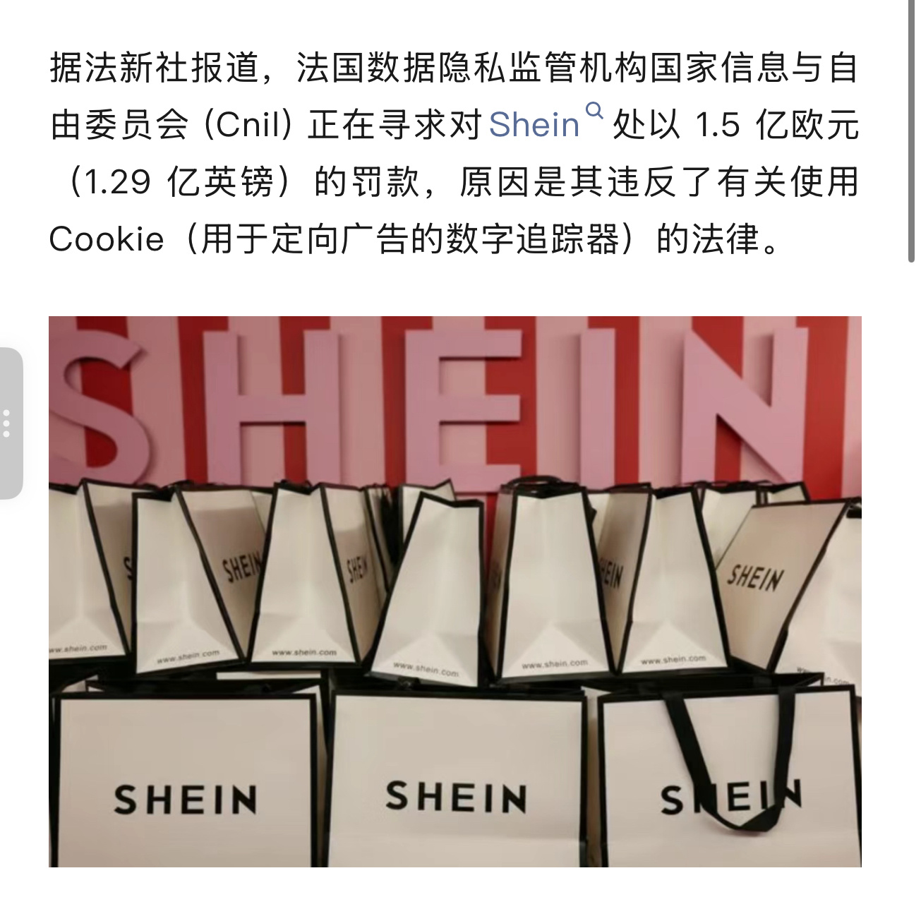 SHEIN这家“国际公司”处境很尴尬啊，前不久，被法国消费者监管机构罚了4000