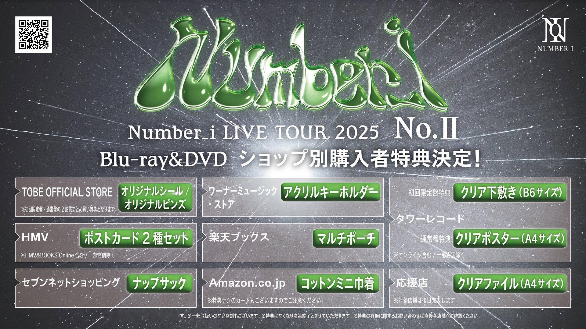 ライブ映像作品「Number_i LIVE TOUR 2025 No.Ⅱ｣8月1