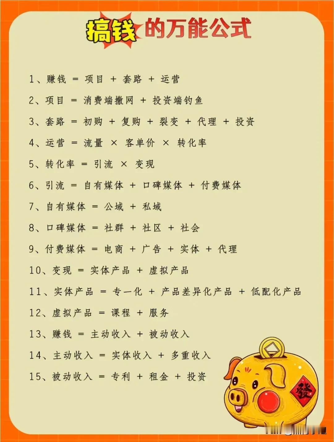 天啦！真的快四十岁了才知道，原来搞钱还有万能公式！揭秘赚钱的底层逻辑，不愧是浙江