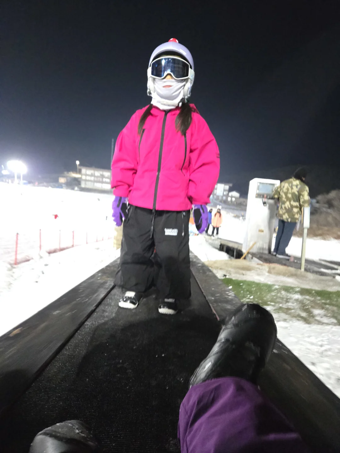 可爱的小小滑雪人