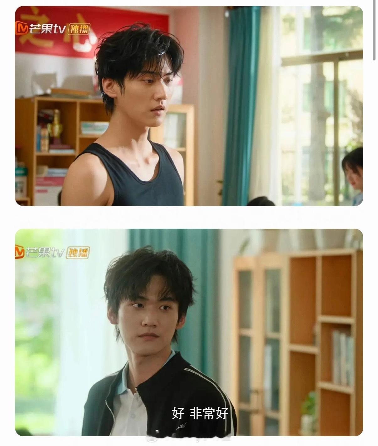 周柯宇在《炽夏》剧中的怼脸状态再次引发热议，内娱男星放不下的超绝高颅顶，谁家高中