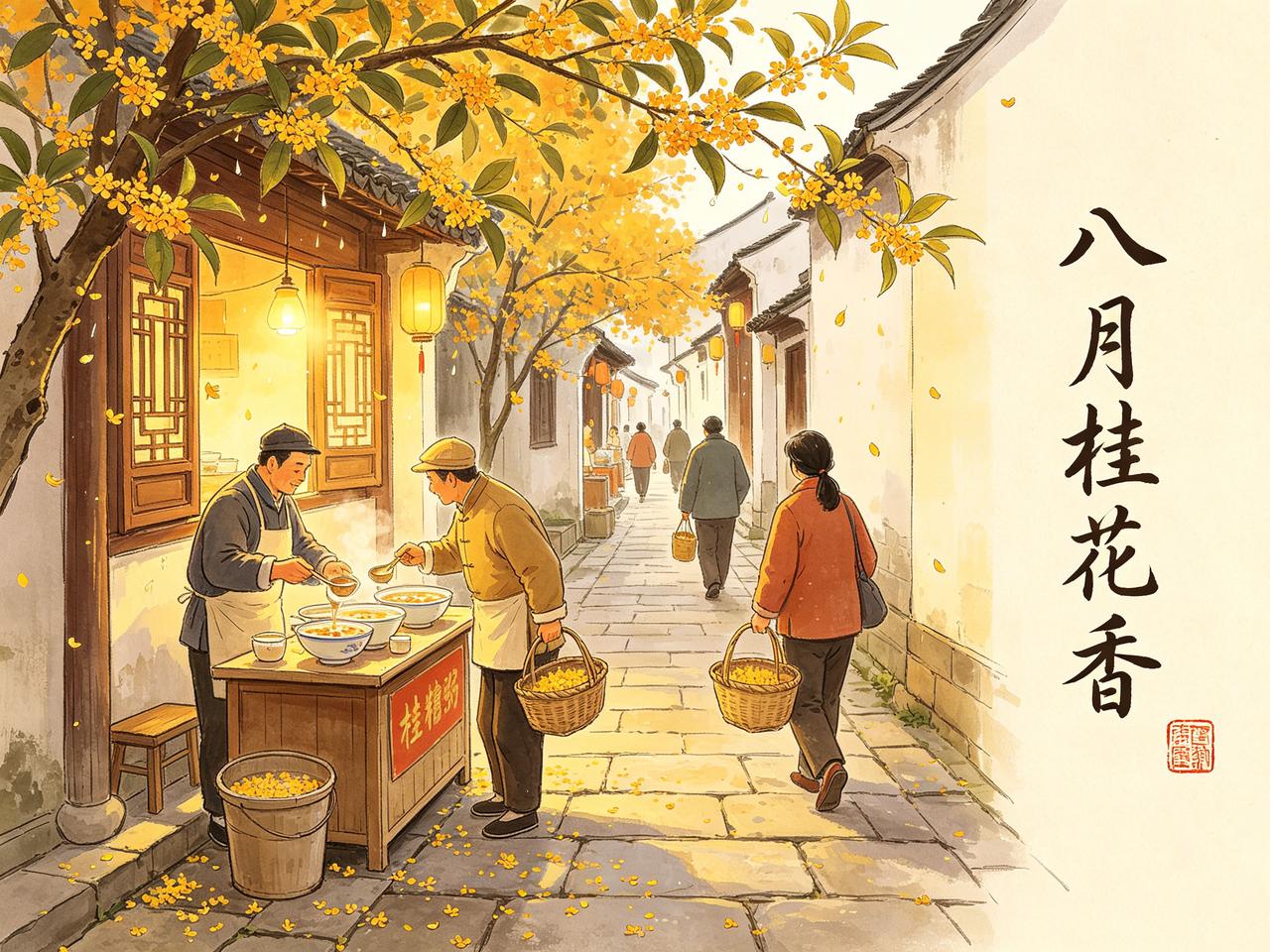 有朋友留言问我：“为什么老辈人把农历八月叫'桂月'？”
好问题。农历一年十二个月