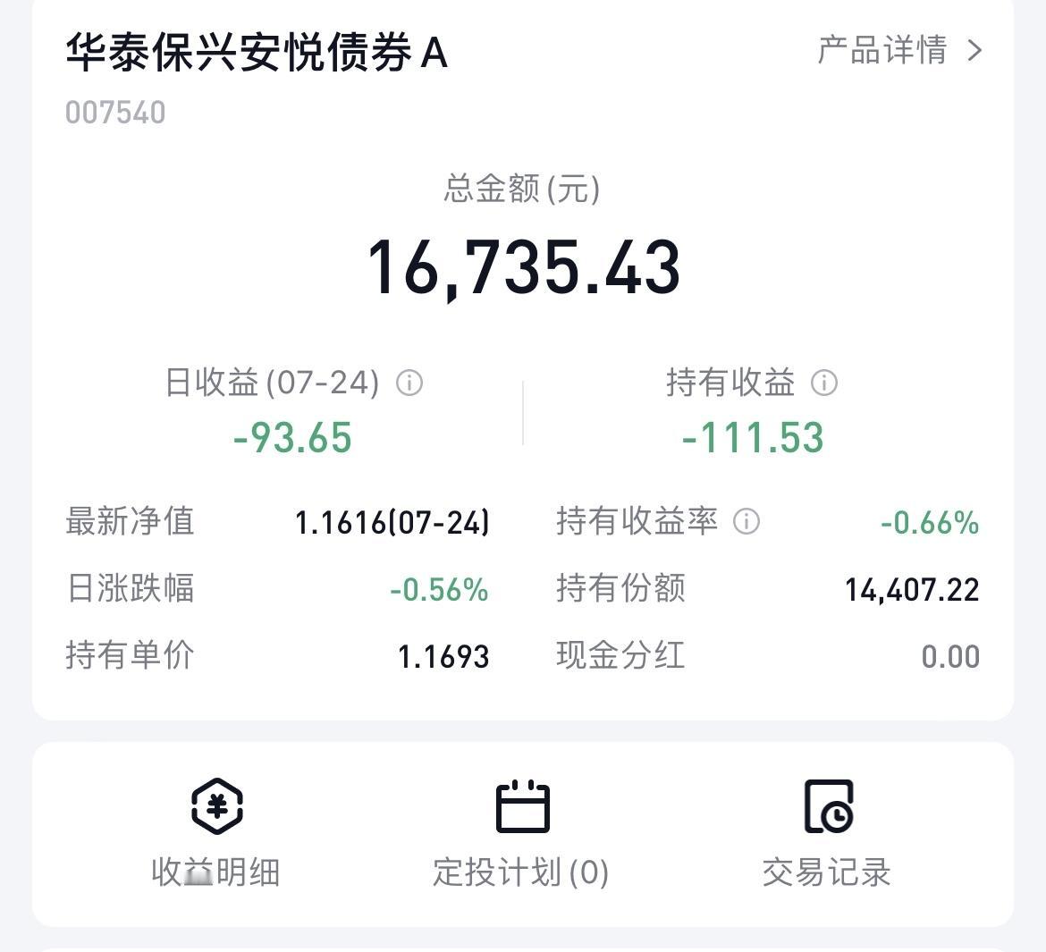 彻底傻眼！短短一个月时间，从盈利141到亏损111，华泰保兴安悦债券让我真实感受
