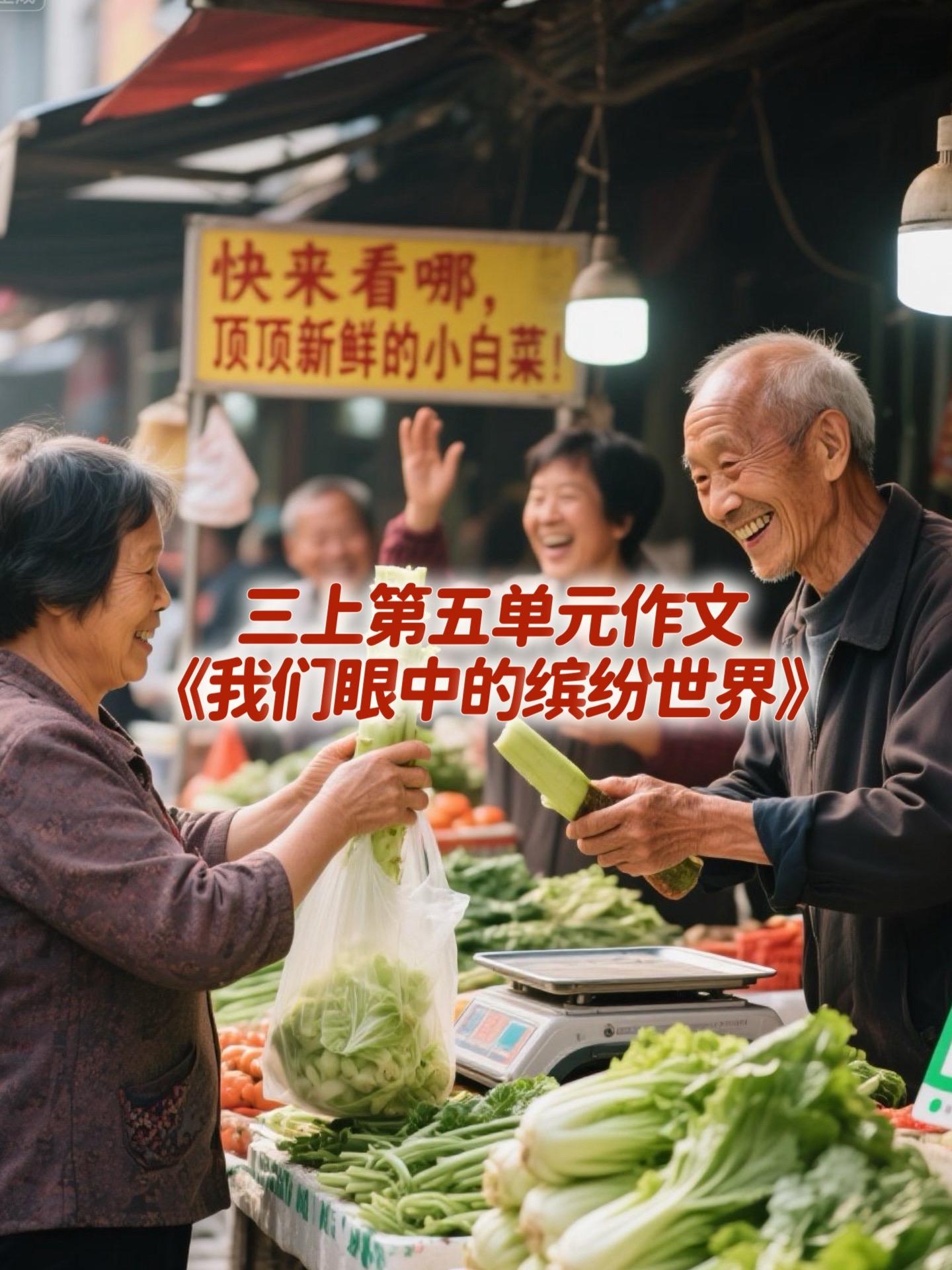 《我们眼中的缤纷世界》 优秀范文。家长必读，小学三年级上册第五单元习作...