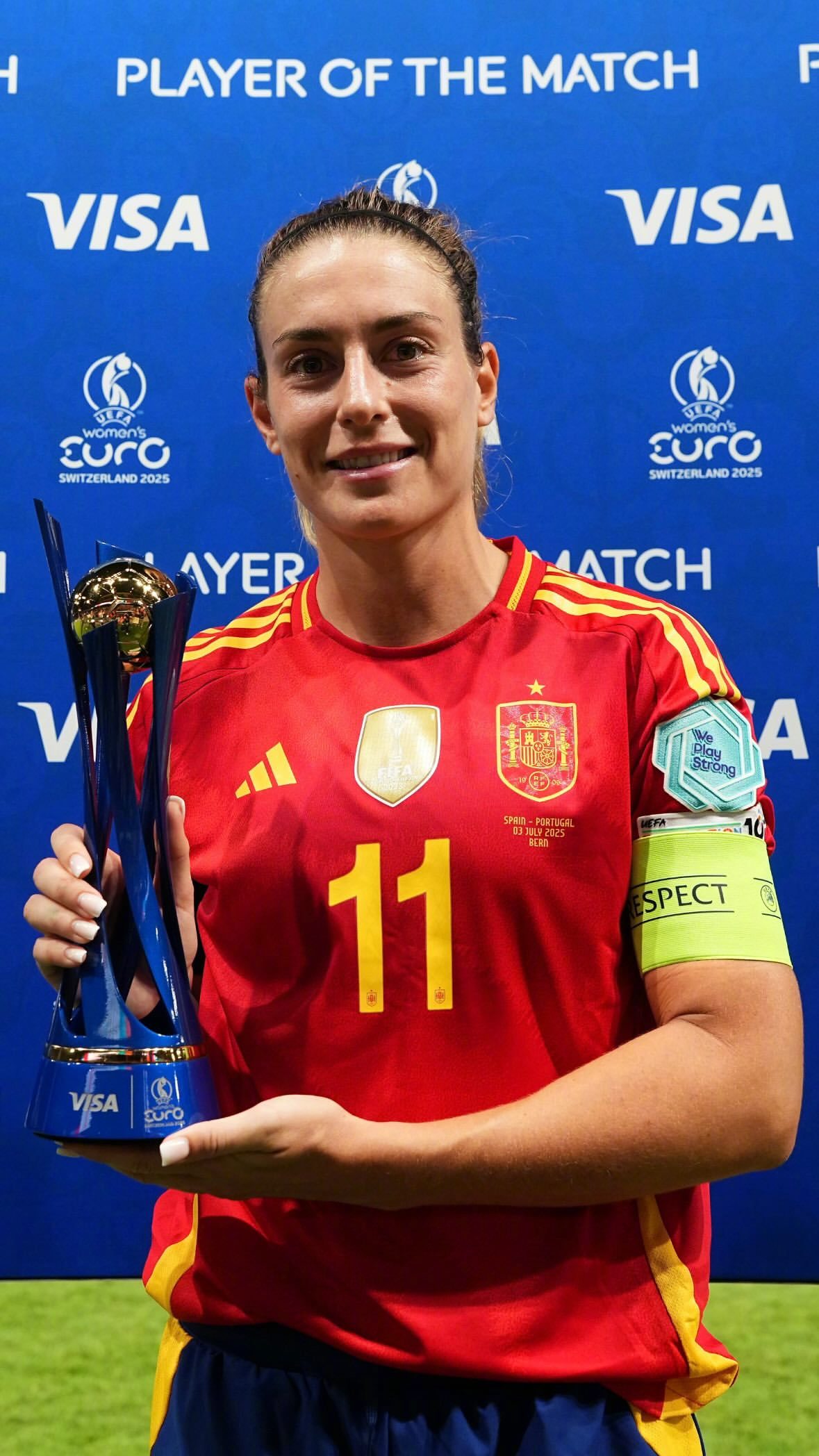 今日女足欧洲杯 战报🇪🇸西班牙5-0葡萄牙🇵🇹西班牙女足在小组赛首战中表