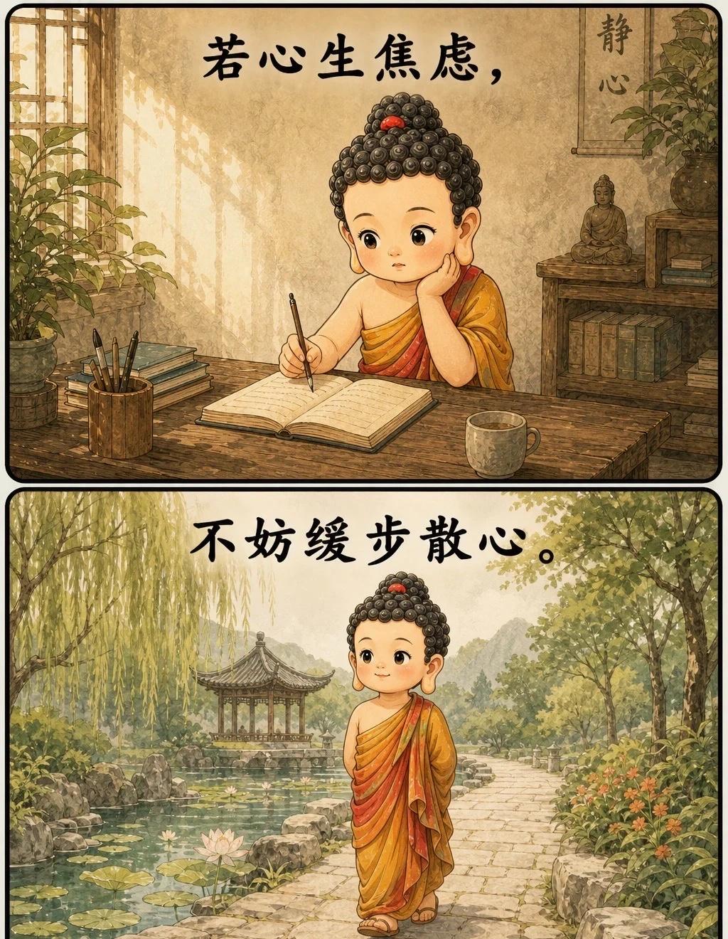 人生开始转运，往往是从改变自己开始。
治愈漫画 励志 感悟