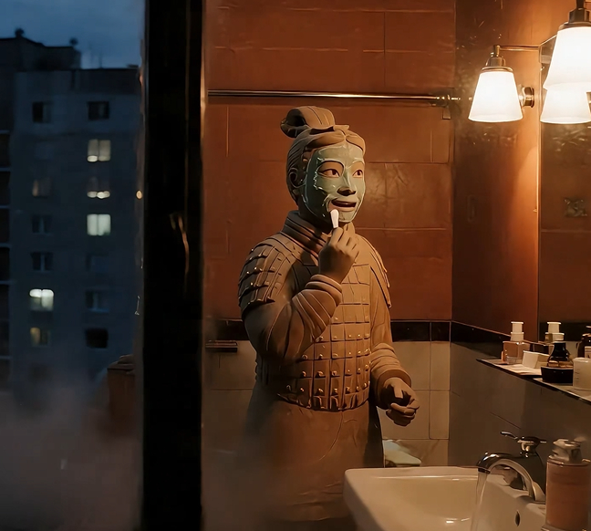 西安连兵马俑都要出来营业了 敢问俑哥用的什么牌子面膜？求推荐！我最近干到起皮，看