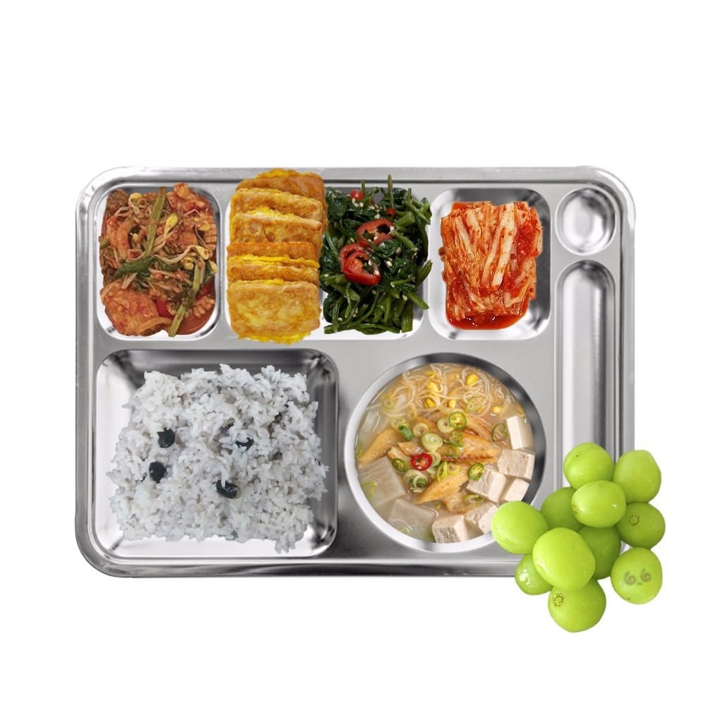 260911 入伍 D - 269 🩵东营的午餐🍽️黑豆米饭牛骨明太鱼解酒汤