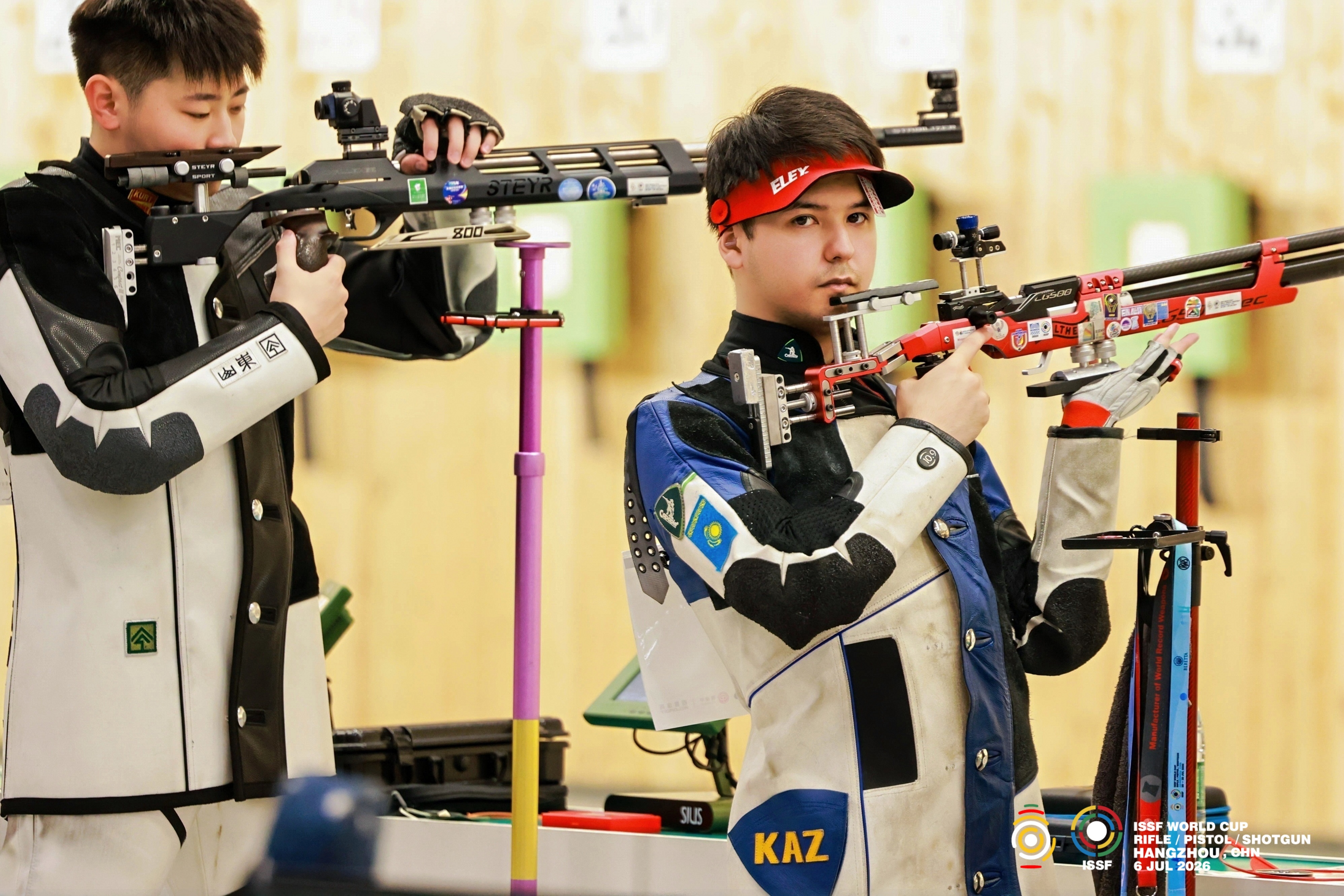 2026射击全项目世界杯中国站（杭州）男子10米气步枪赛前训练官方图片 | 朱明