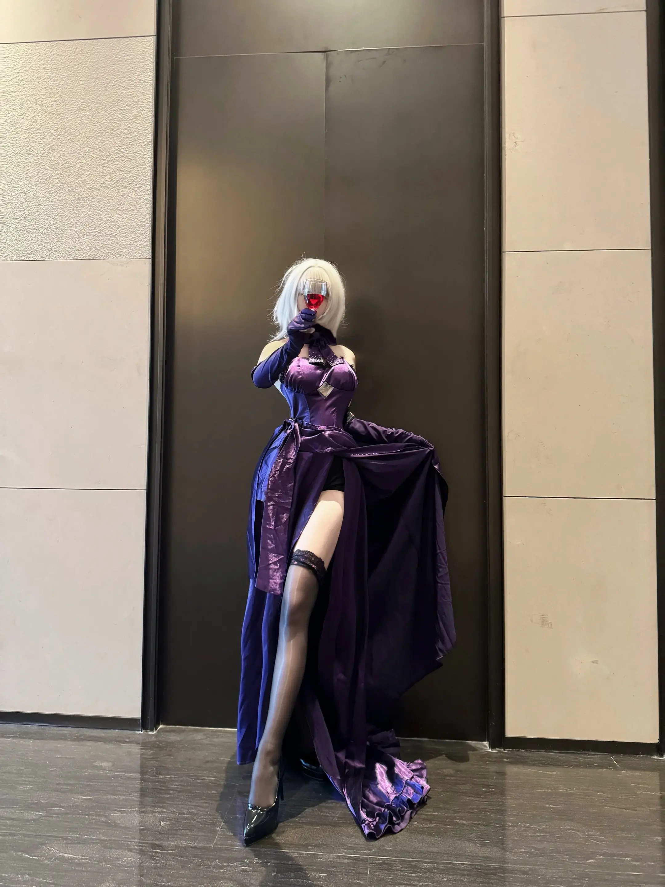 紫色很有韵味。