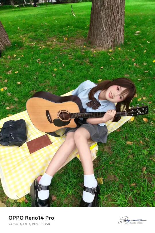 校园草地毕业照教程|live