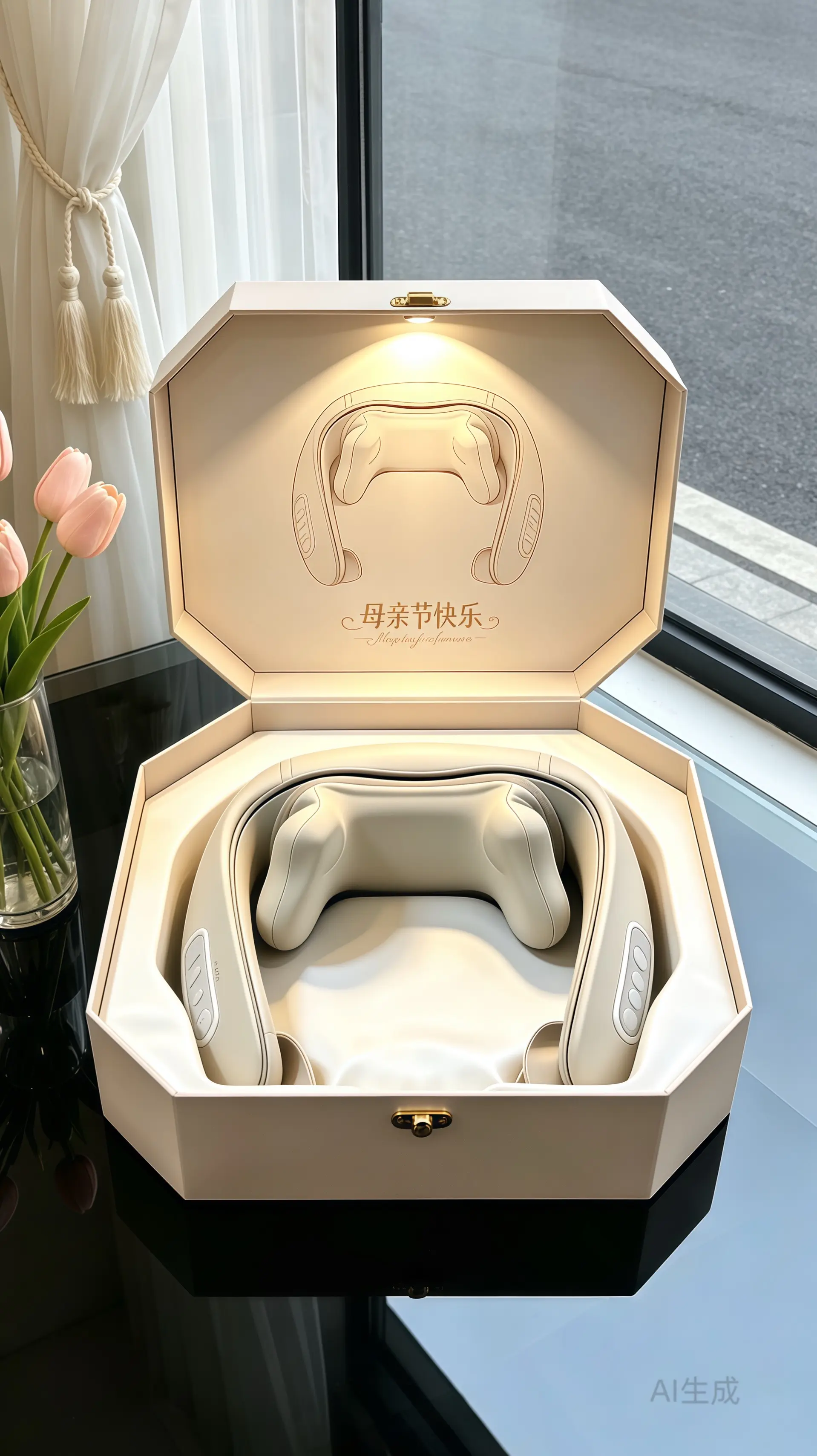 腰颈按摩披肩。
