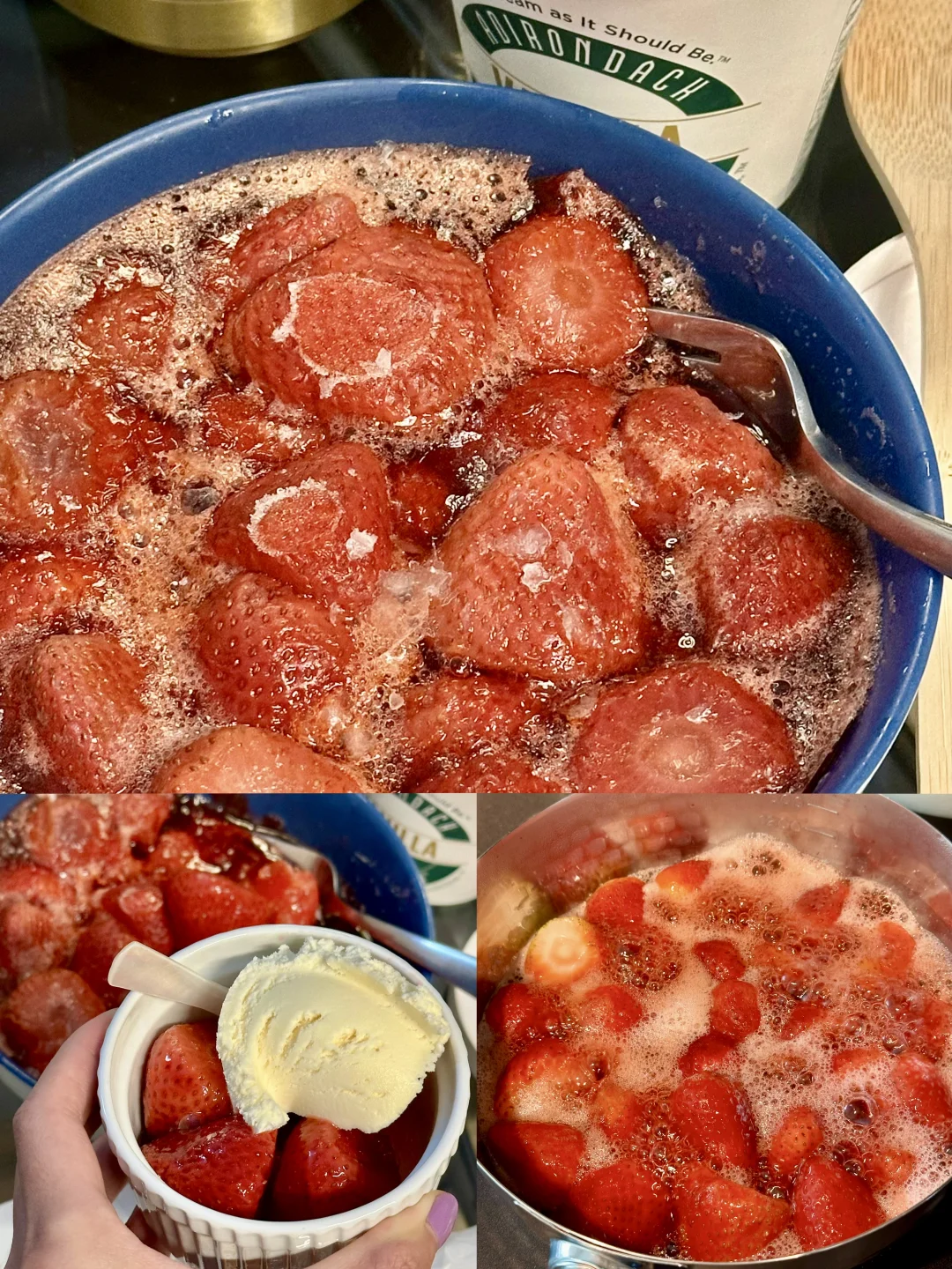 冬天快试试雪顶冰点草莓🍓高配草莓可爱多🍨