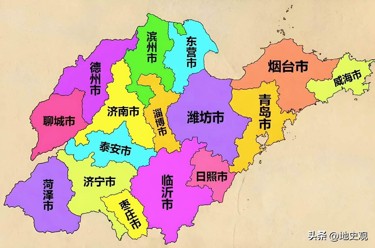 在大家的印象中是不是觉得山东是一个大省，但是山东的面积只有十五万多的平方千米，而