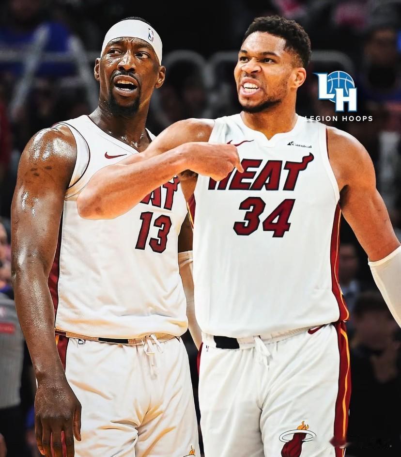 NBA新赛季10大防守双人组：

No.01— 字母哥+阿德巴约（热火）
两人都