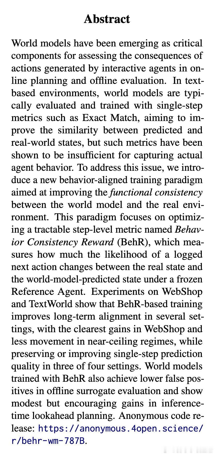 [LG]《Beyond State Consistency: Behavior 