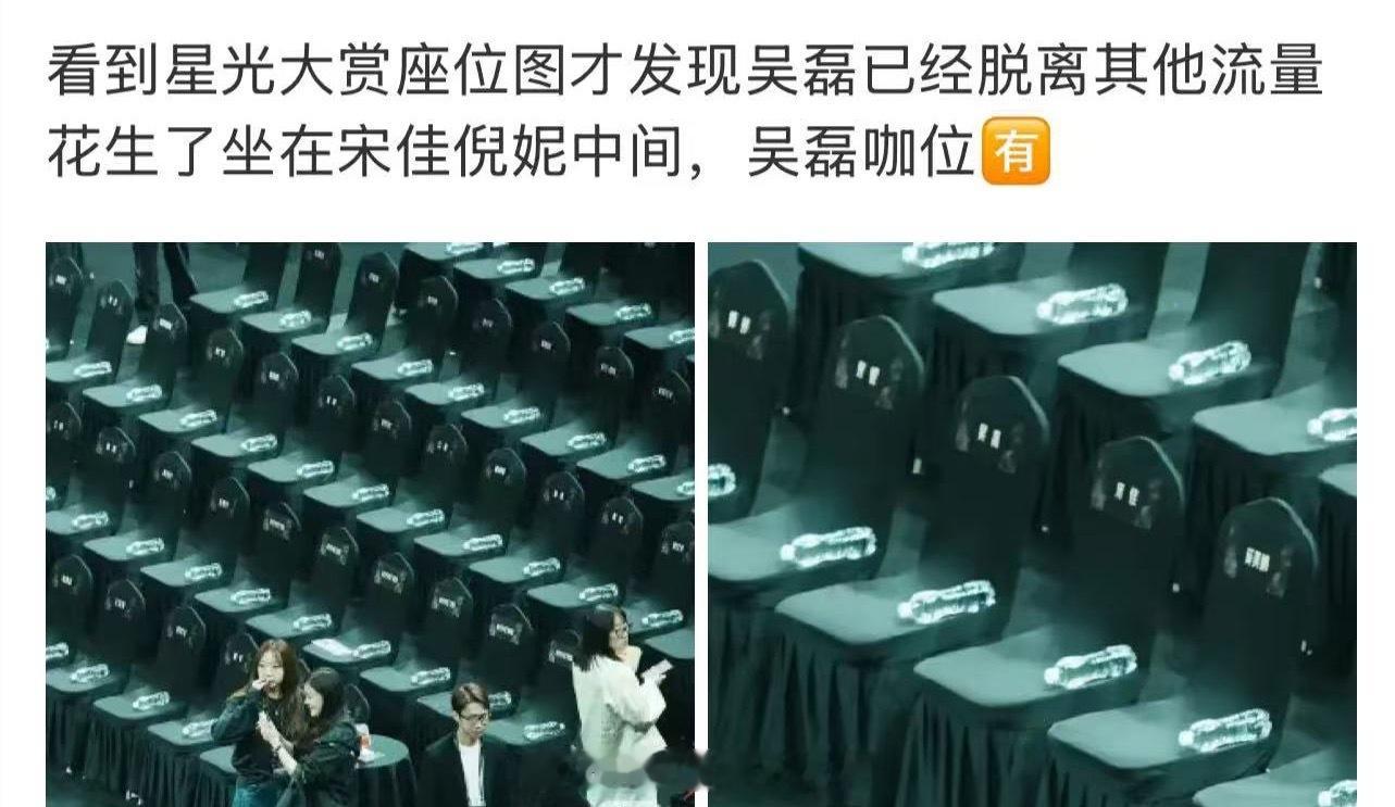 吴磊坐在宋佳倪妮中间 这三个人坐一起的含金量我真的佩服！豪门姐弟出席名利场活动，