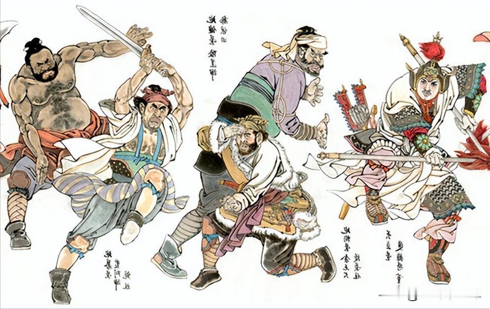 水浒传里最能打的八个狠人，武松前五都进不去，以百回本为准，首先排名第八的是双枪将