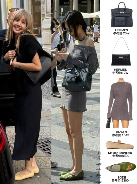 爱马仕才是生活 ，jennie和lisa偶遇图都背！