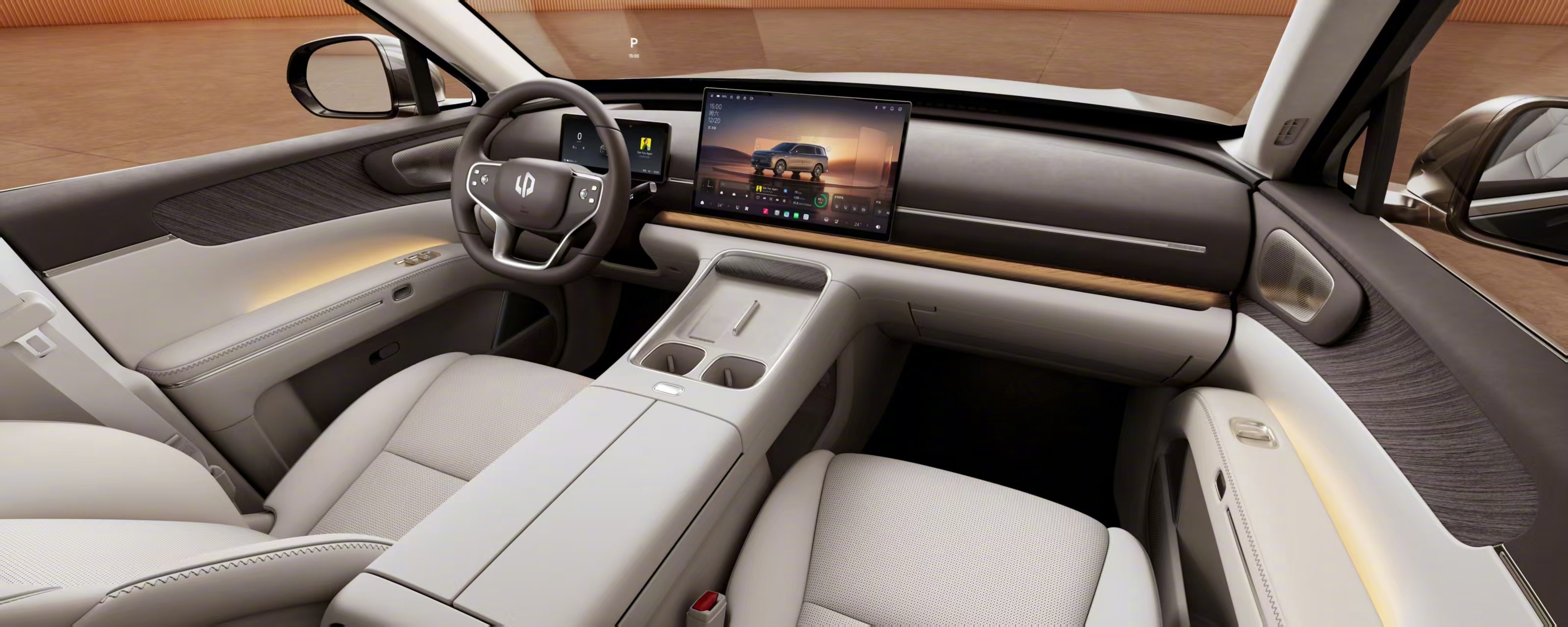 零跑D19内饰官图来了，视频大家应该也看过了吧？空间毫无疑问的大 