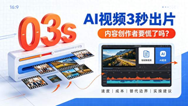 3秒出片比播放还快！AI视频生成真能替代人工吗？