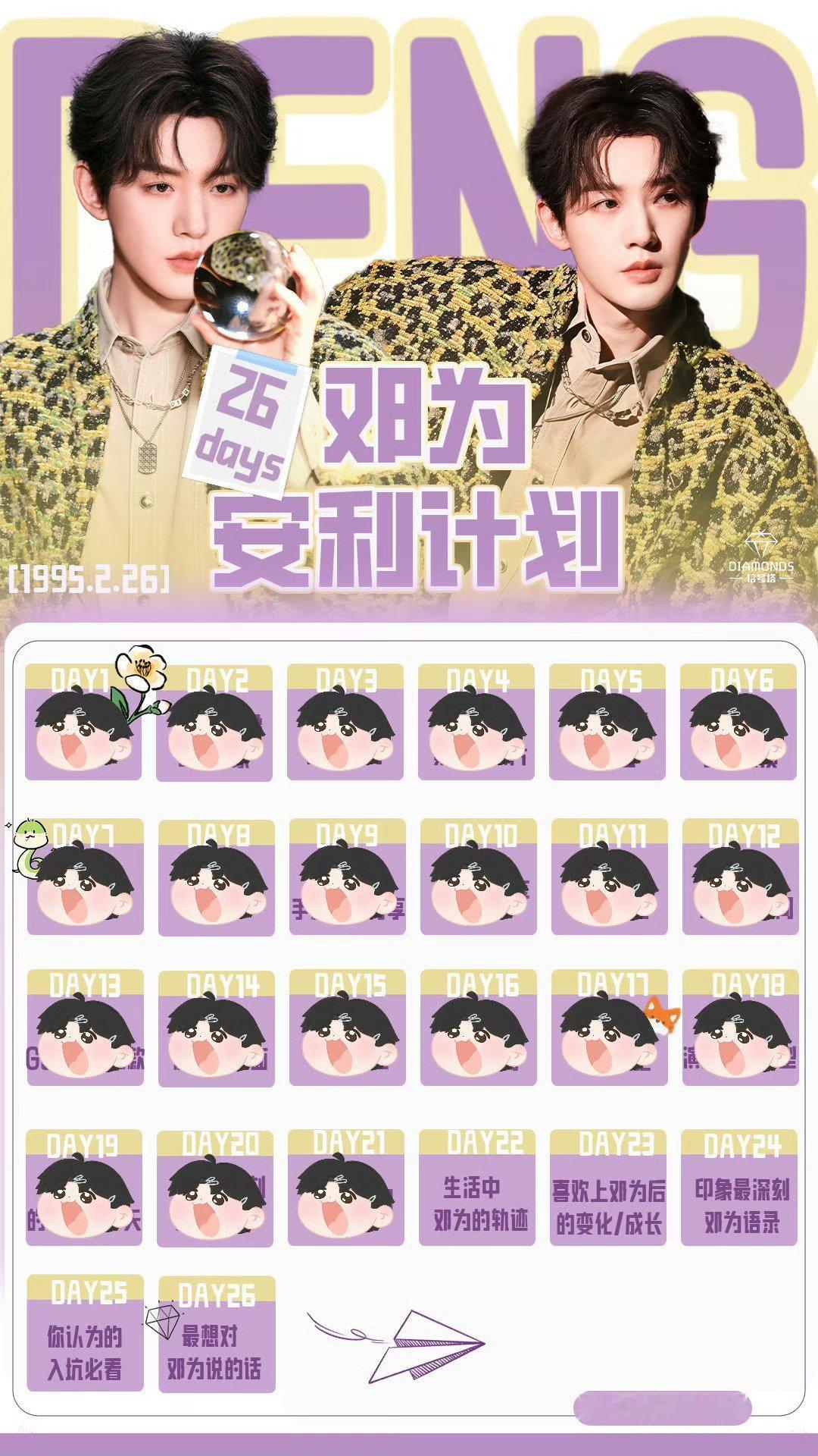 Day22生活中邓为的轨迹：我的手机相册全是邓为的帅图，都被占满了，喜欢哪张就换