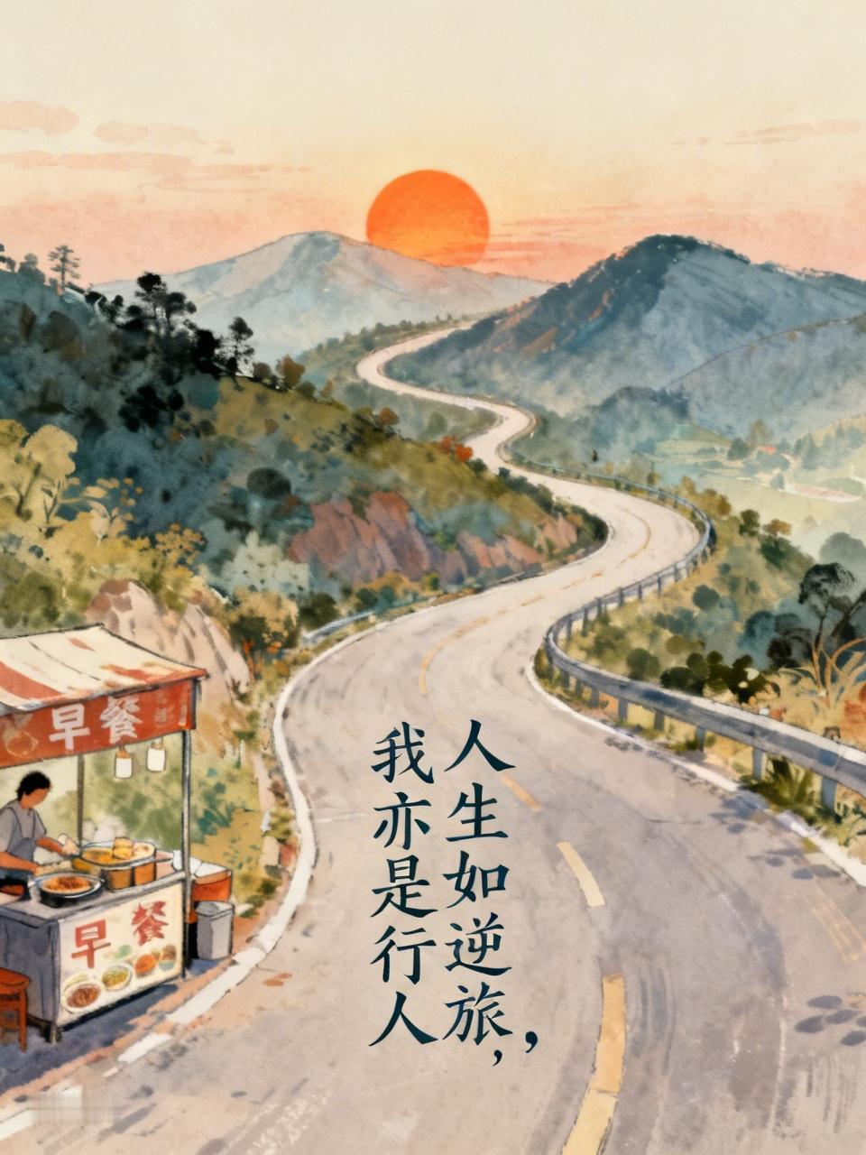 “人生如逆旅，我亦是行人”，这话太有道理了。

谁没经历过风雨坎坷，不过，生活也