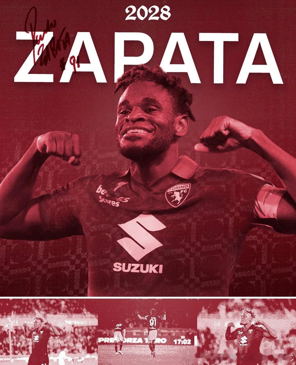 官方：都灵与队长杜万-萨帕塔续约至2028年🤎📝🐂Torino FC都灵足