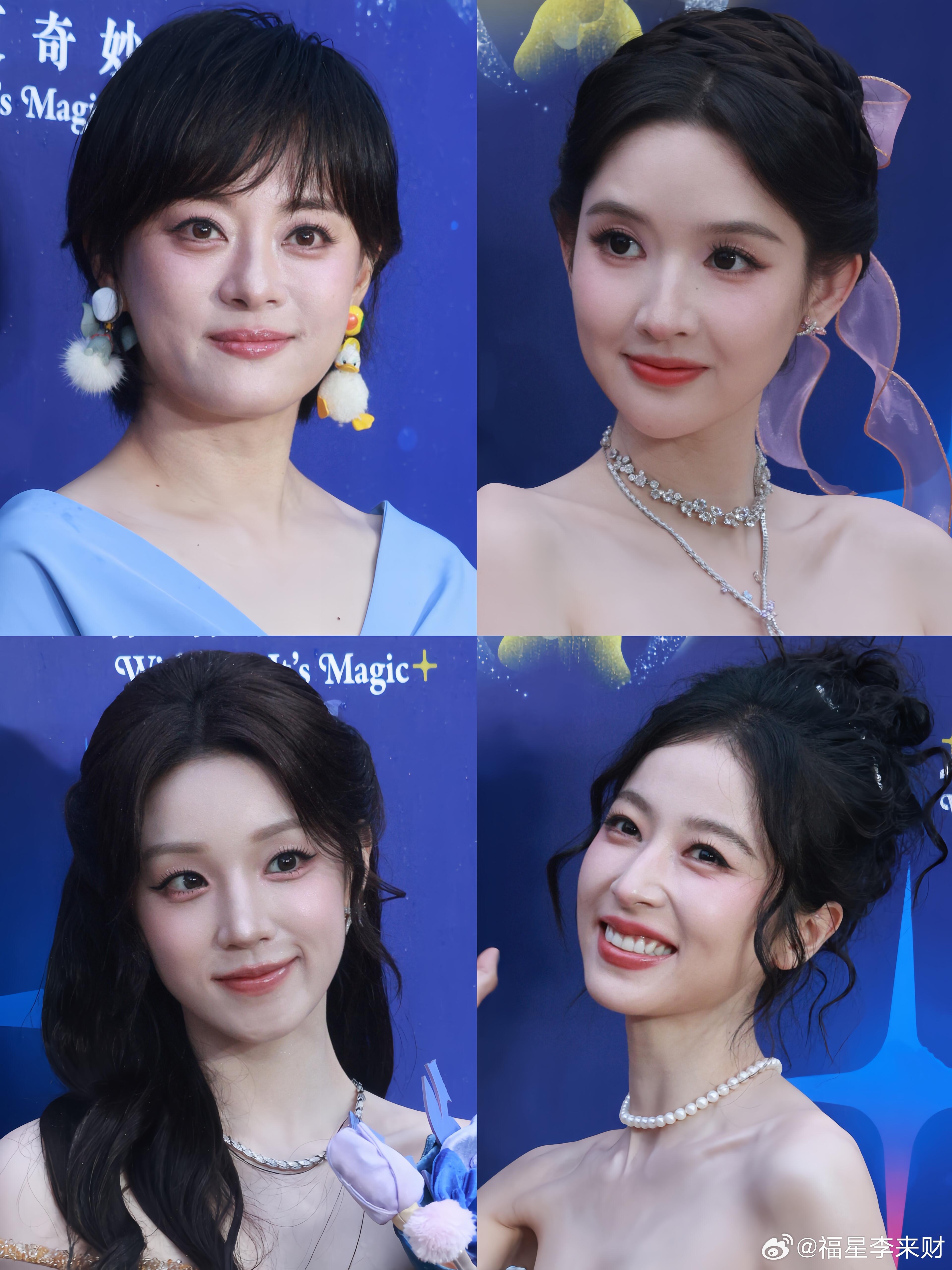 12位明星迪士尼10周年盛典高清生图来啦！！孙俪 王玉雯 宋雨琦 周雨彤 刘宇宁