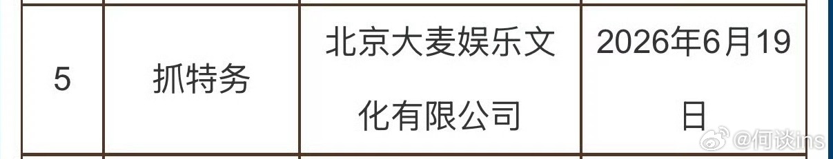 国家版权局公示电影《抓特务》 6月19日 ，大麦娱乐 