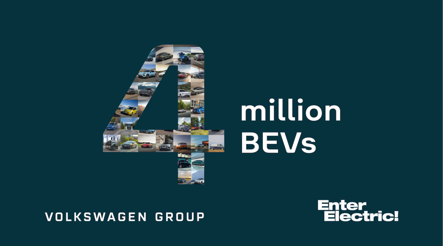 大众集团刚刚达到400万辆BEV累计交付量。祝贺！电车出海大v聊车大众集团