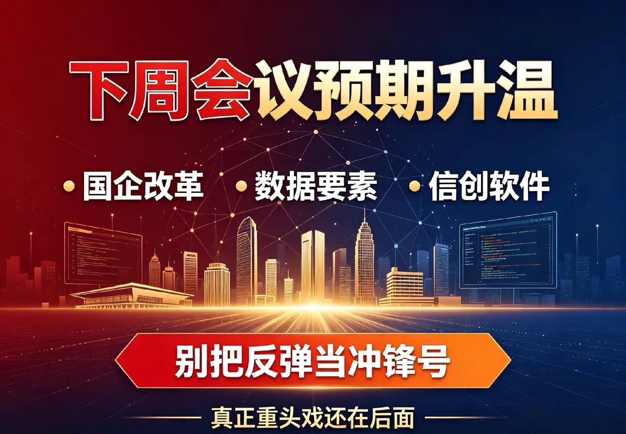 注意！下周会议预期开始发酵，千万别被短期反弹迷惑双眼！下周重要会议预期持续升温，