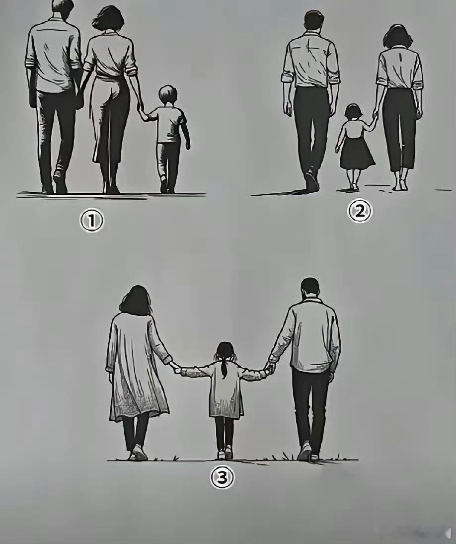 你觉得哪一个是二婚家庭？ ​ ​​​