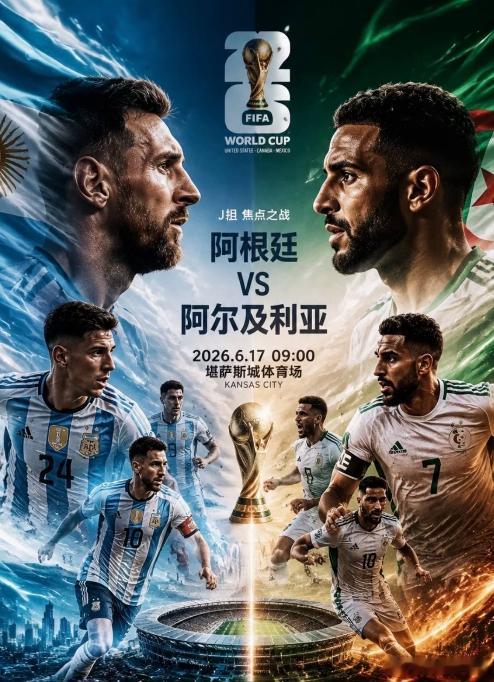 美加墨世界杯前瞻｜阿根廷vs阿尔及利亚  ⚽这场比赛，阿根廷依然是实力更强、更被